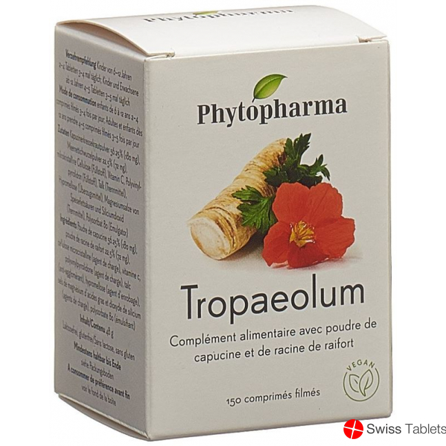 Phytopharma Tropaeolum Filmtabletten Dose 150 Stück buy online
