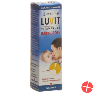Luvit Vitamin D3 Baby-Drops Tropfflasche 10ml