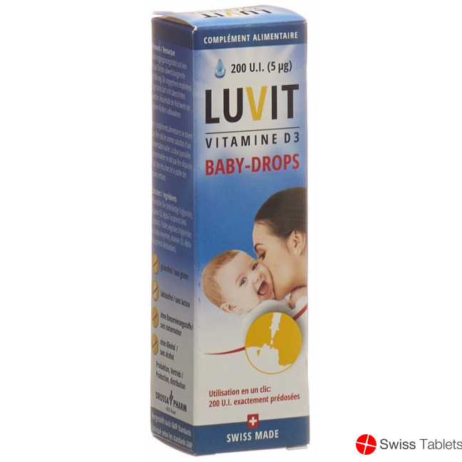 Luvit Vitamin D3 Baby-Drops Tropfflasche 10ml buy online