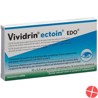 Vividrin Ectoin Edo Augentropfen 10 Monodosen 0.5ml