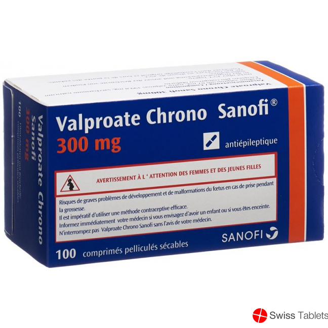 Valproate Chrono Sanofi Filmtabletten 300mg 100 Stück buy online