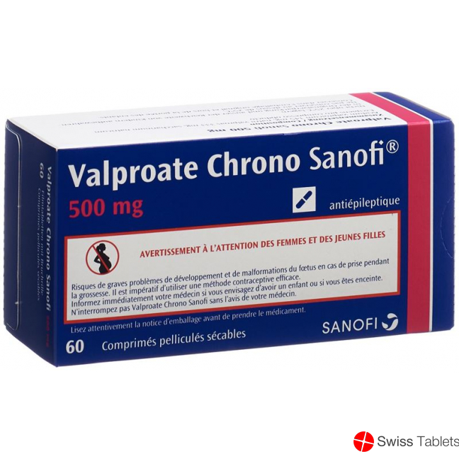 Valproate Chrono Sanofi Filmtabletten 500mg 60 Stück buy online