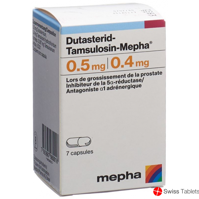 Dutasterid Tamsulosin Mepha Kapseln 0.5/0.4mg 7 Stück buy online
