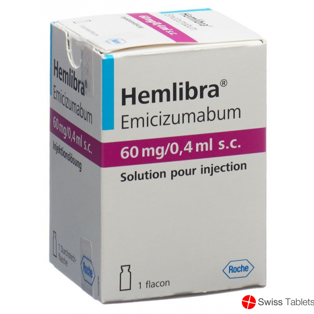 Hemlibra Injektionslösung 60mg/0.4ml S.c. Durchstechflasche buy online