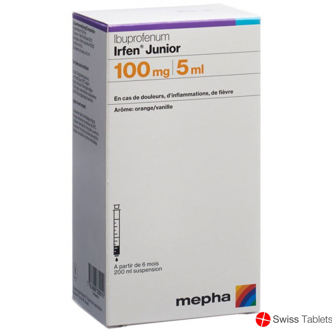 Irfen Junior Suspension 100mg/5ml Flasche 200ml buy online