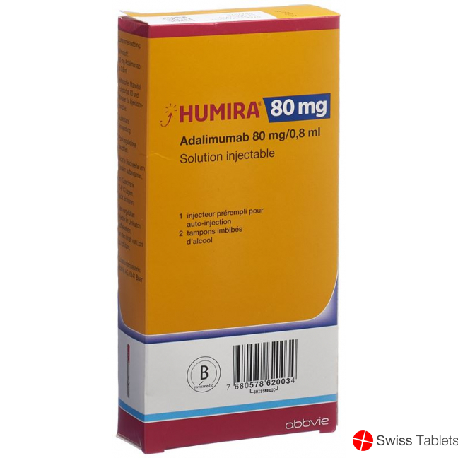 Humira Injektionslösung 80mg/0.8ml Vorgef Injektor 0.8ml buy online