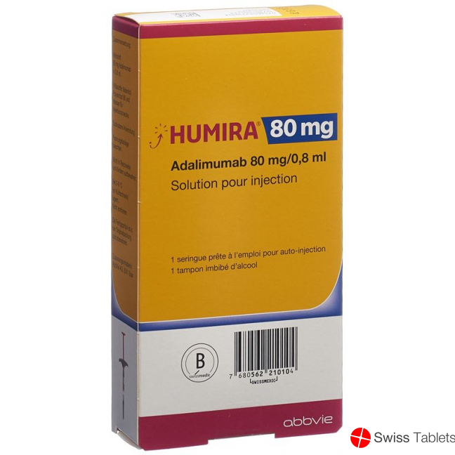 Humira Injektionslösung 80mg/0.8ml Fertigspritze 0.8ml buy online