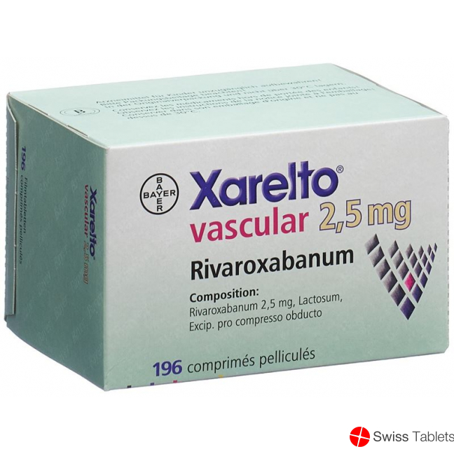 Xarelto Vascular Filmtabletten 2.5mg 196 Stück buy online