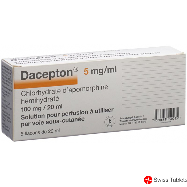 Dacepton Infusionslösung 100mg/20ml 5 Durchstechflaschen 20ml buy online