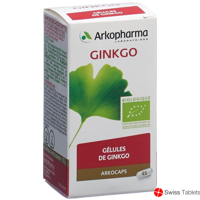 Arkocaps Ginkgo Kapseln Bio Dose 45 Stück buy online