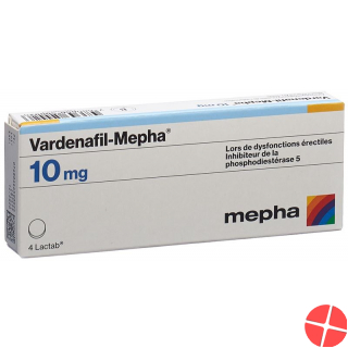 Vardenafil Mepha Lactab 10mg 4 Stück