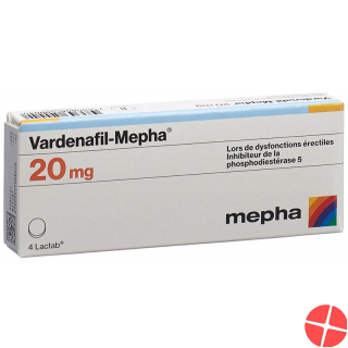 Vardenafil Mepha Lactab 20mg 4 Stück