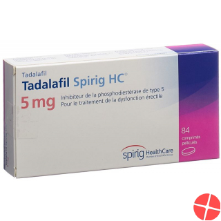 Tadalafil Spirig HC Filmtabletten 5mg 84 Stück Tadalafil Spirig HC Filmtabletten 5mg 84 Stück