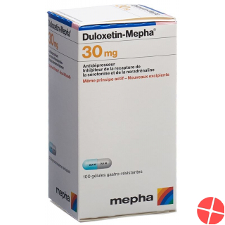 Duloxetine Mepha Kaps 30 mg Ds 100 pcs