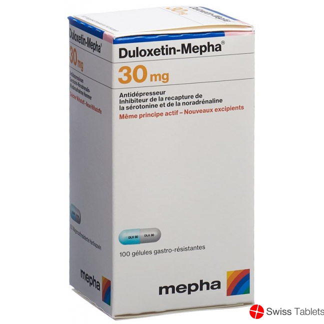 Duloxetine Mepha Kaps 30 mg Ds 100 pcs
