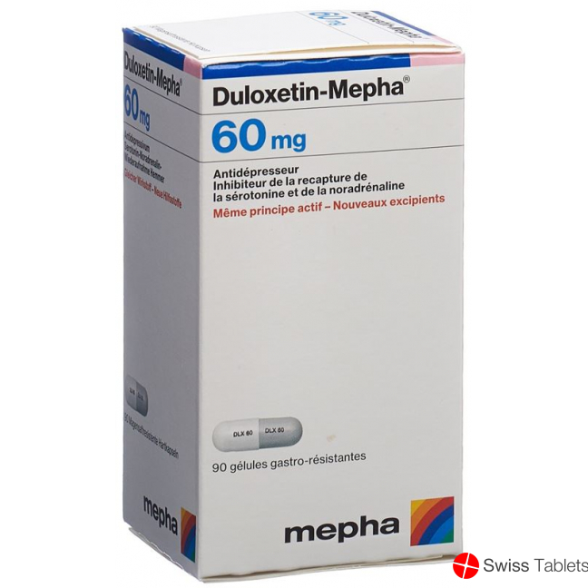 Duloxetine Mepha Kaps 60 mg Ds 90 pcs