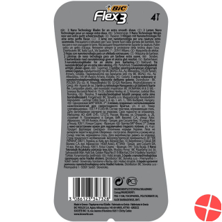 Bic Flex 3 Light Herrenrasierer 3-klingen 4 Stück