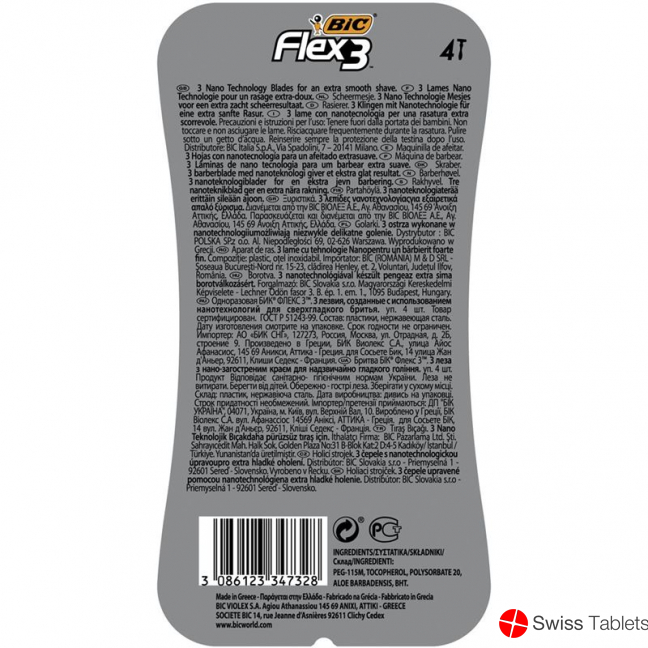 Bic Flex 3 Light Herrenrasierer 3-klingen 4 Stück buy online