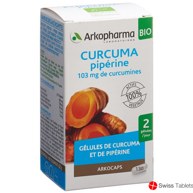 Arkocaps Kurkuma Kapseln Bio Dose 130 Stück buy online