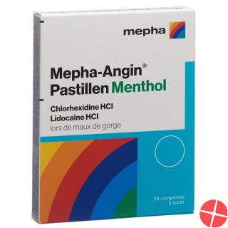 Mepha Angin lozenges Menthol 24 pcs