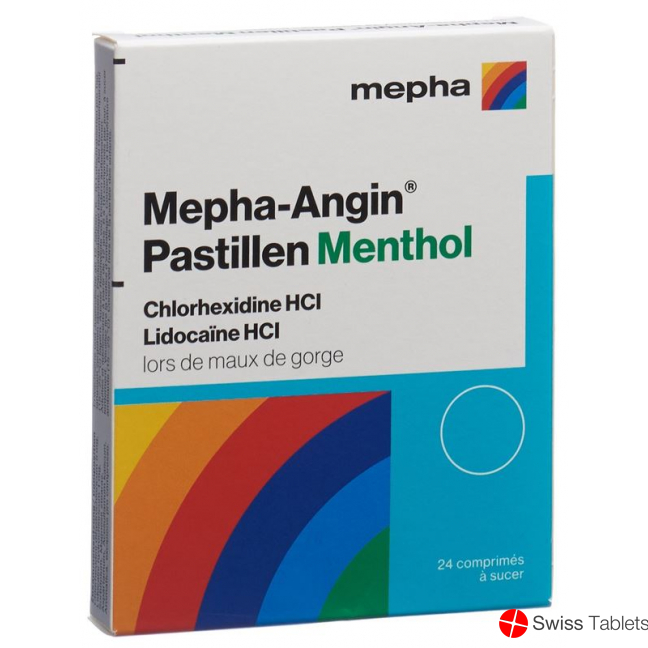 Mepha Angin lozenges Menthol 24 pcs