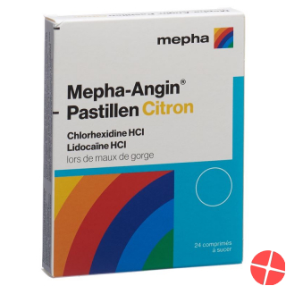 Mepha-angin Pastillen Citron 24 Stück