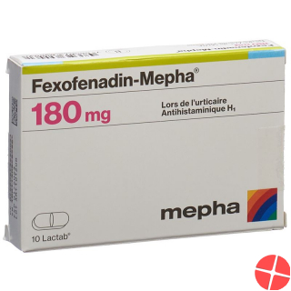 Fexofenadin Mepha Lactab 180mg 10 Stück