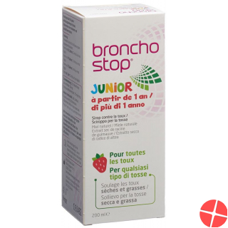 Bronchostop Junior cough syrup bottle 200ml