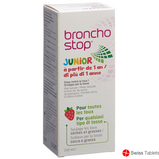 Bronchostop Junior cough syrup bottle 200ml buy online