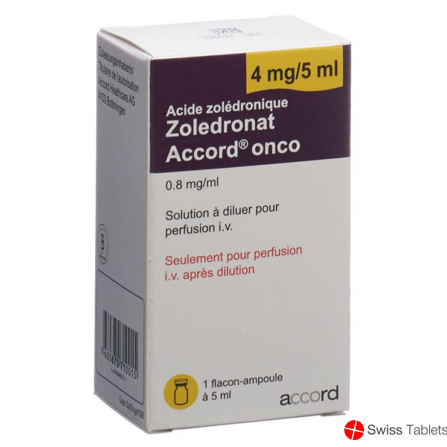 Zoledronat Accord Onco Infusionskonzentrat 4mg/5ml Durchstechflasche buy online