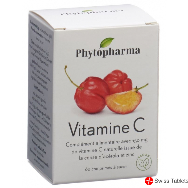 Phytopharma Vitamin C Lutschtabletten Dose 60 Stück buy online