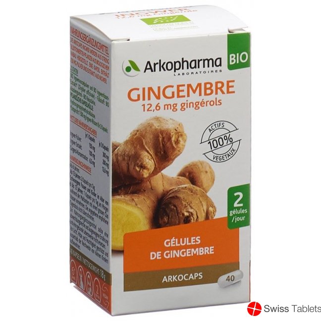 Arkocaps Ingwer Kapseln Bio Dose 40 Stück buy online