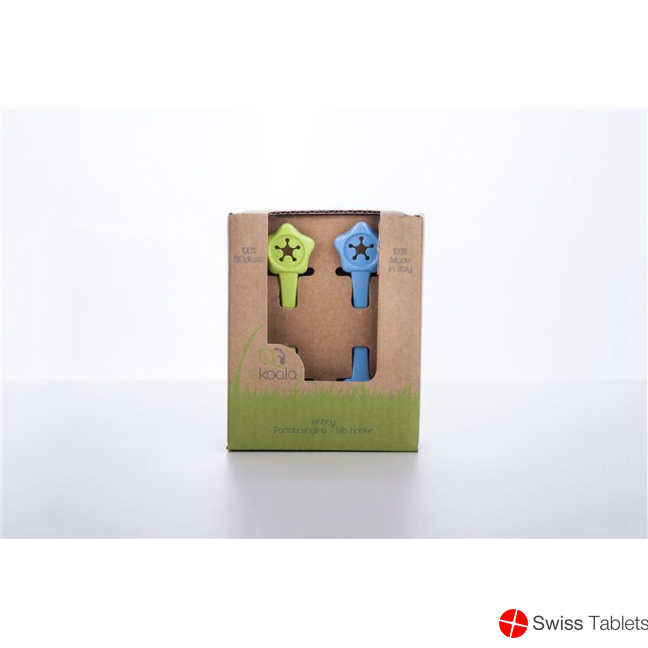 Ekoala Lätzchenklipp Bio Plastik Kol Ass 6m+ 2 Stück buy online
