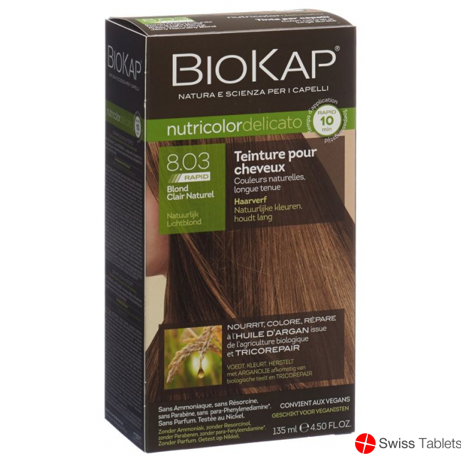 Biokap Nutricolor Delicato Rapid He Naturbl 135ml buy online
