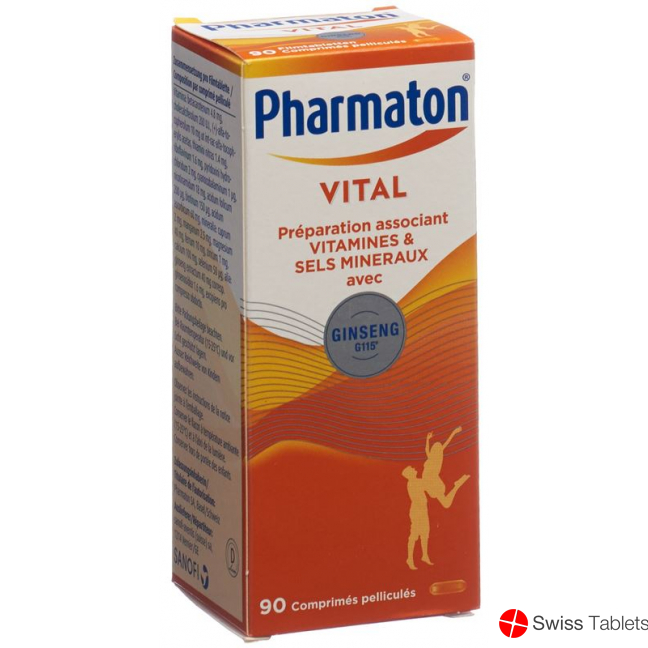 Pharmaton Vital Filmtabletten Glasflasche 90 Stück buy online