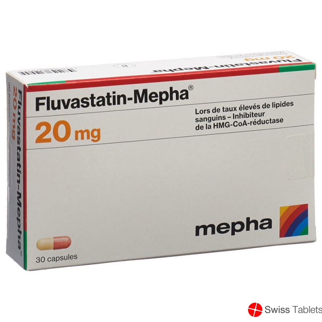 Fluvastatin Mepha Kaps 20 mg 30 pcs