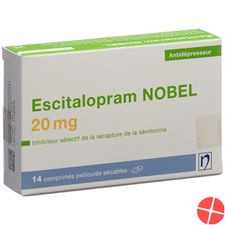 Escitalopram Nobel Filmtabletten 20mg 14 Stück