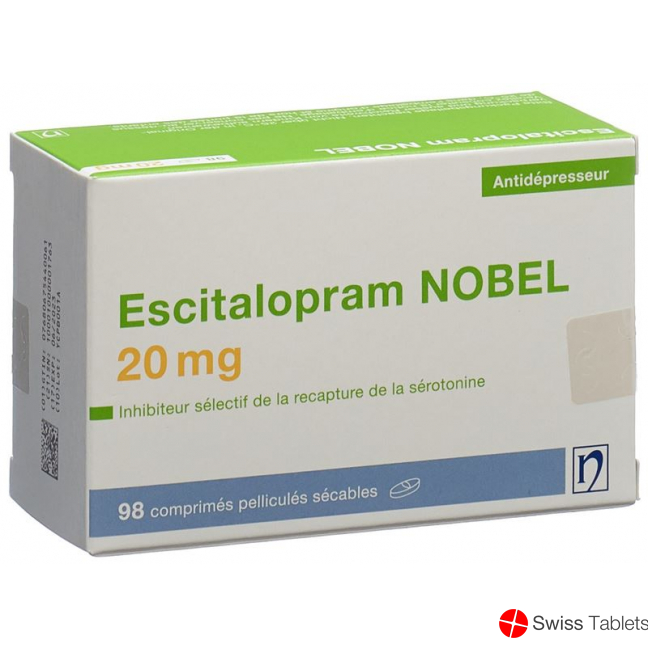 Escitalopram Nobel Filmtabletten 20mg 98 Stück buy online