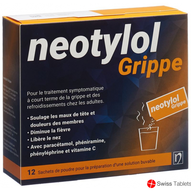 Neotylol Grippe Pulver Beutel 12 Stück buy online