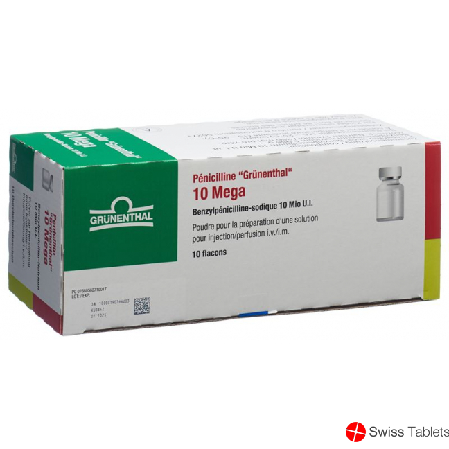 Penicillin Grünenthal 10 Mega Vial 10 Stück buy online