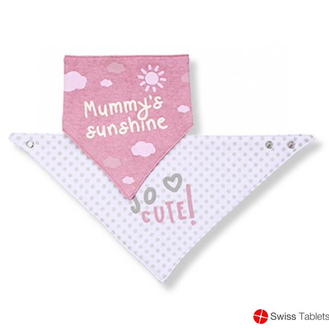 Babyono Bandana Lätzchen Doppelschicht Ass 2 Stück buy online