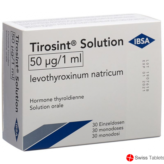 Tirosint Solution 50mcg 30 Ampullen 1ml buy online