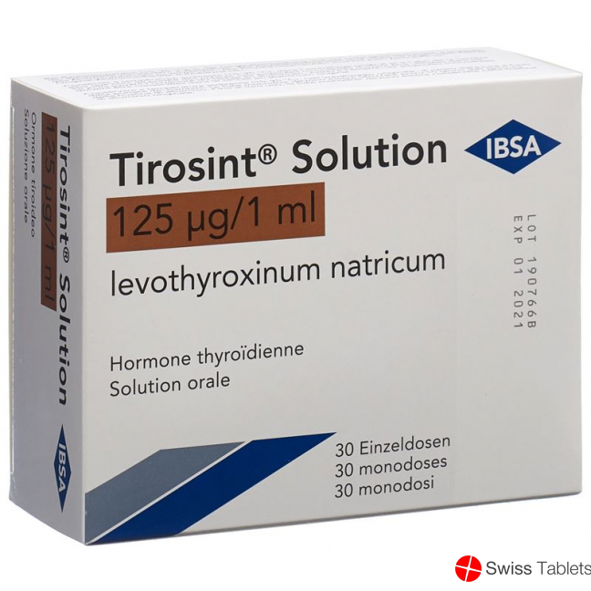 Tirosint Solution 125mcg 30 Ampullen 1ml buy online