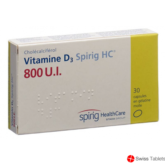 Vitamin D3 Spirig HC Kapseln 800 Ie 30 Stück buy online