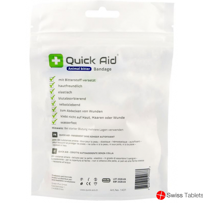 Quick Aid Animal Bitter Bandage 5x450cm buy online
