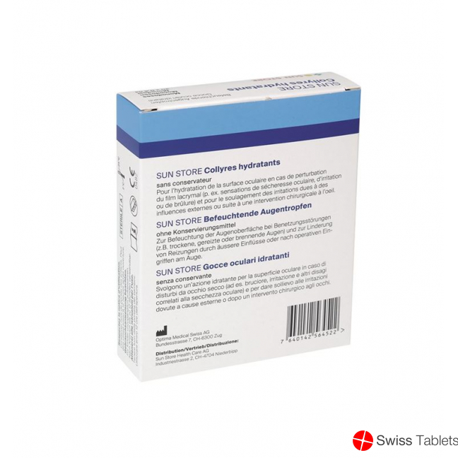 Sun Store Befeuchtende Augentropfen 20x 0.4ml buy online
