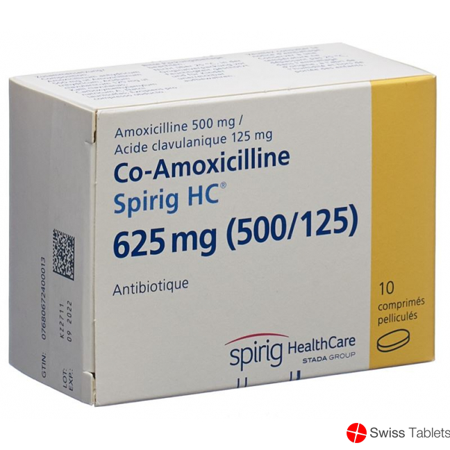 Co-amoxicillin Spirig HC Filmtabletten 625mg 10 Stück buy online