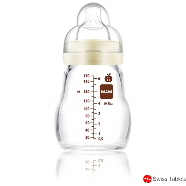 Mam Feel Good Glass Bottle 170ml 0+m Unisex buy online