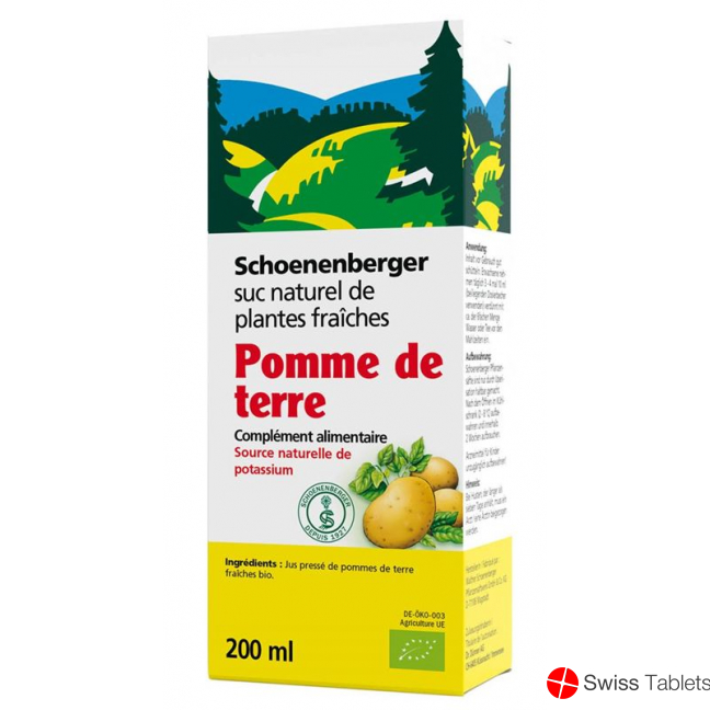 Schönenberger Potato Fresh Plant Juice Organic 200ml buy online