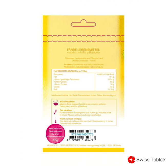 Eat A Rainbow Faerbendes Lebensmittel Gelb Beutel 10 buy online